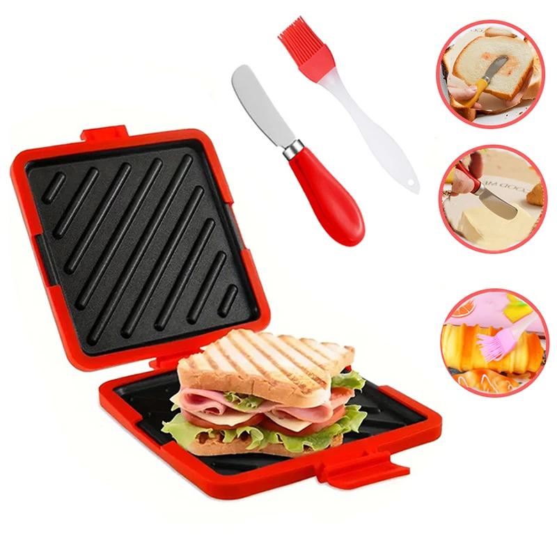 Baking Kitchen Set - 3'lü Paket Gıda Sınıfı Sandviç Tost