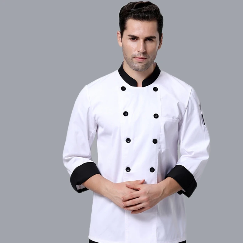 Kitchen Baker - Unisex şef ceketi Uzun Kollu Erkek