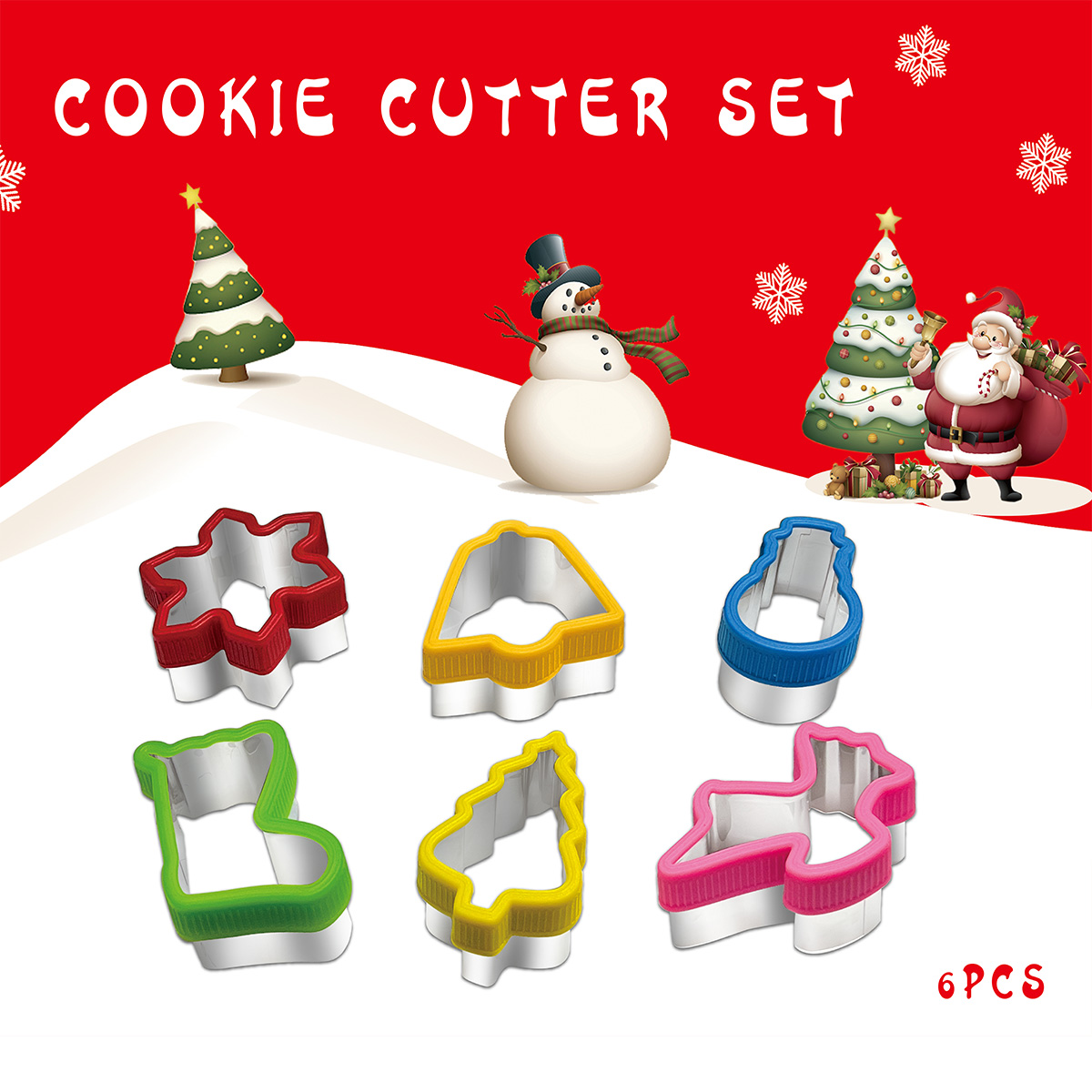 Baking Kitchen Set - Noel çerez kesme el çantası 6