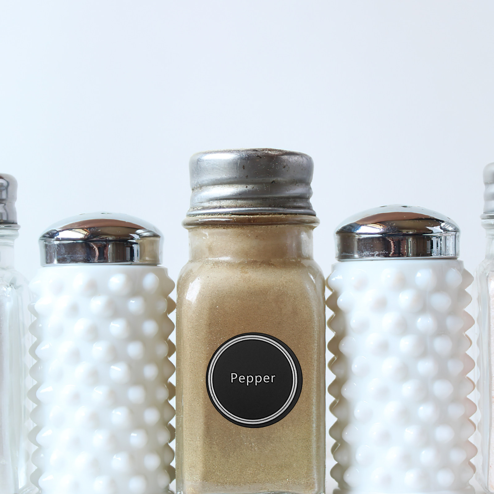 Kitchen Baking Canisters - 13 Adet Siyah Tahta Etiketi -