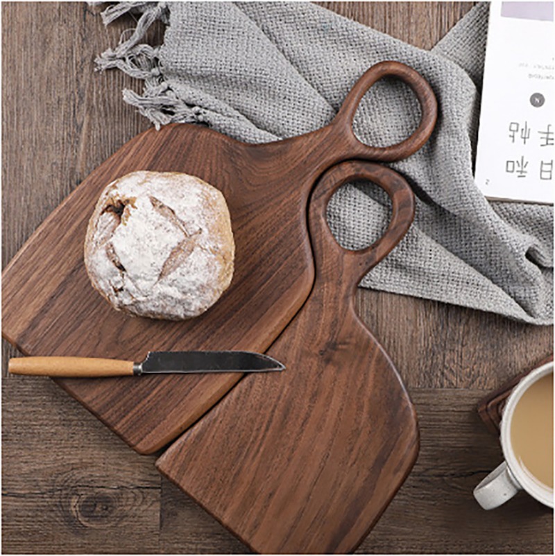 Kitchen Baking - Siyah Ceviz Katı Doğrama Tahtaları Ahşap