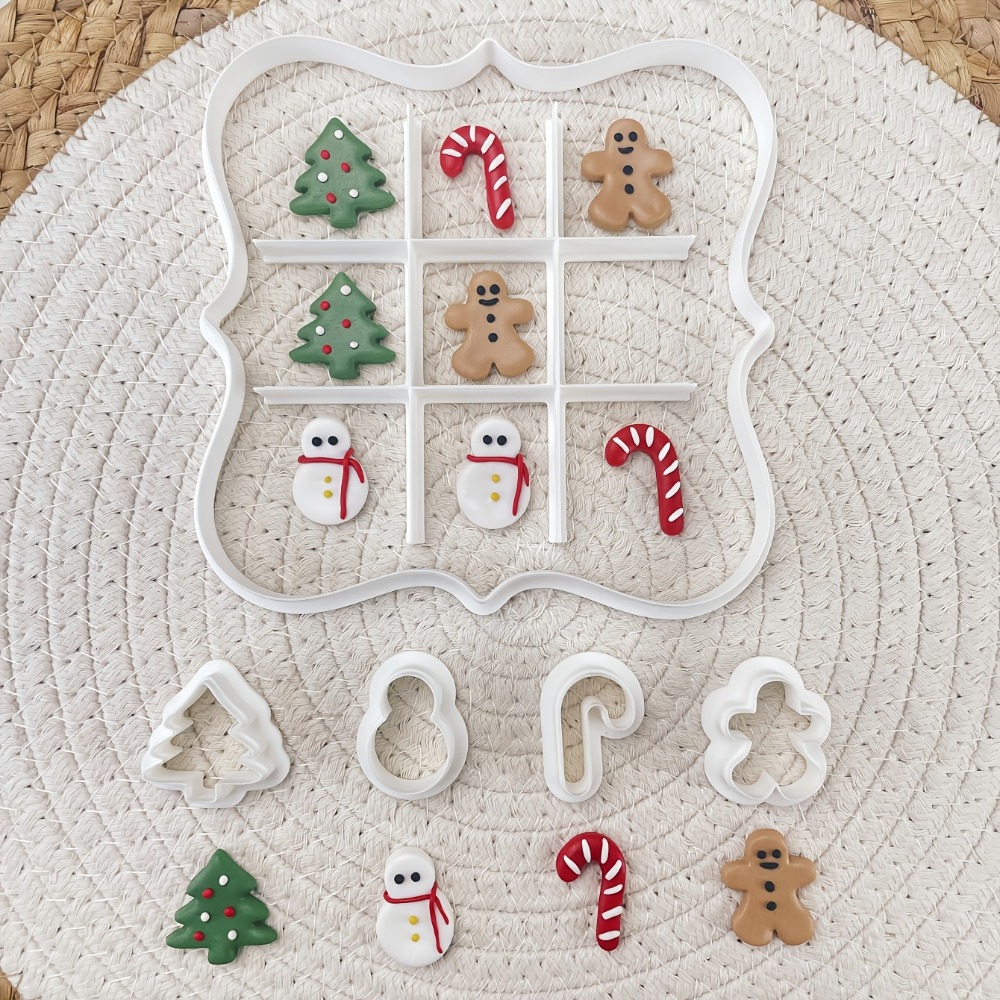Cookie Cutter Set - 6 adet Noel Tic Tac Toe