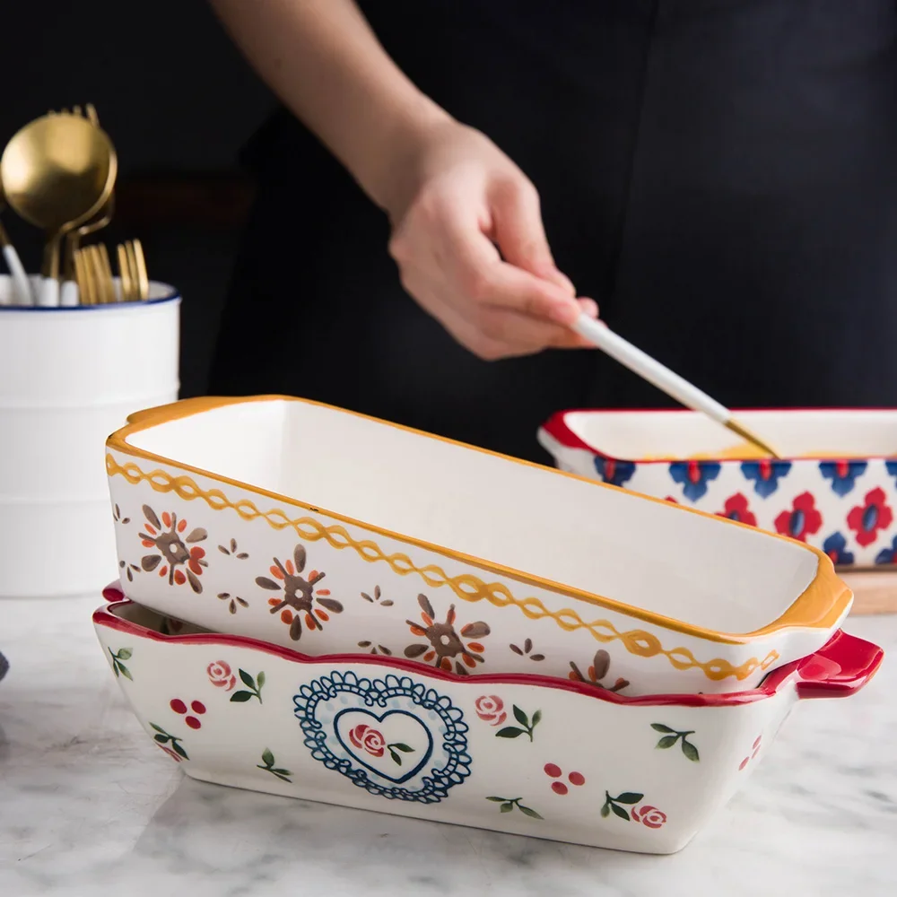 Kitchen Baking Dishes - Seramik pişirme kabı kavurma lazanya tavası