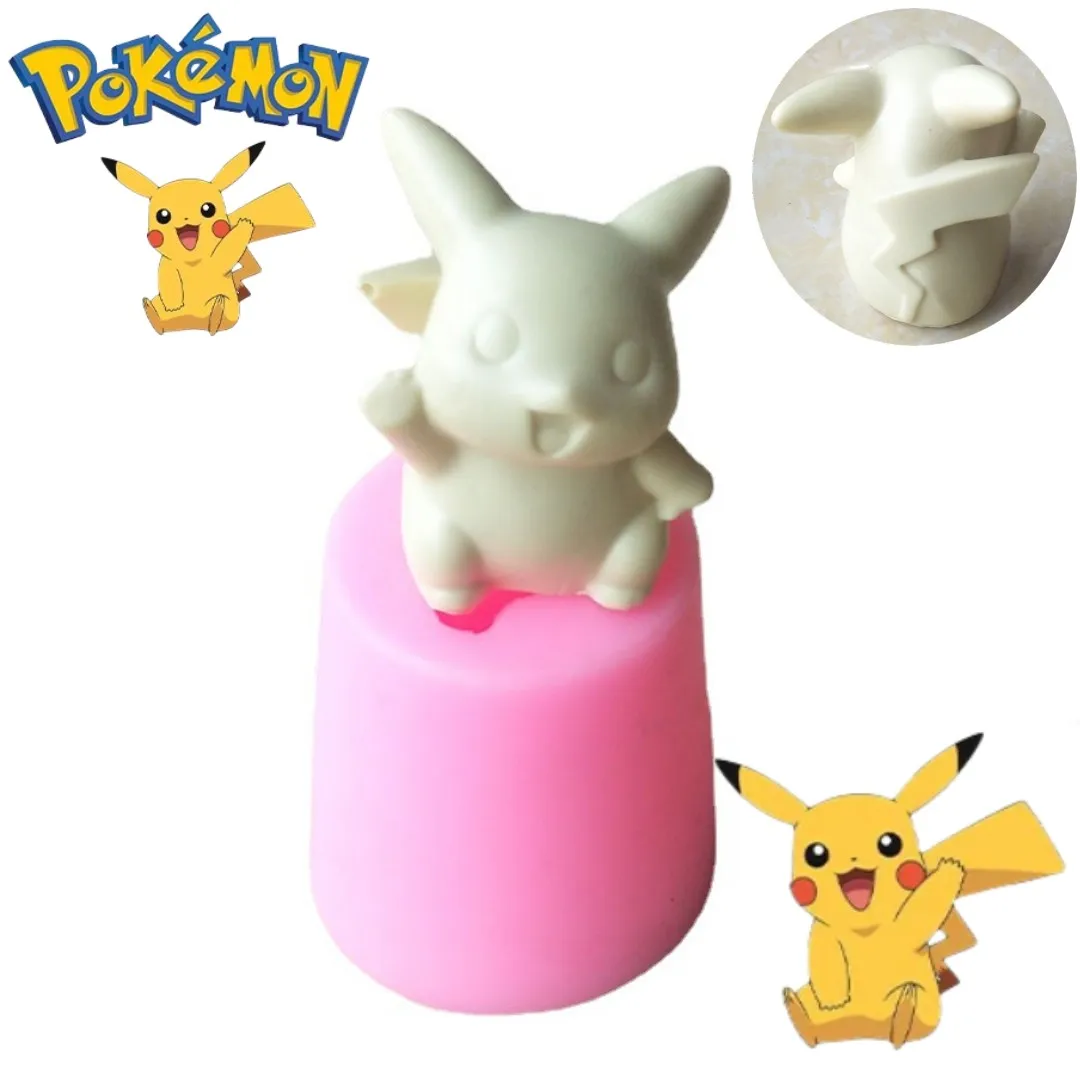 Baking Kitchen For Kids - Pikachu 3D Mum Balmumu Anime Silikon