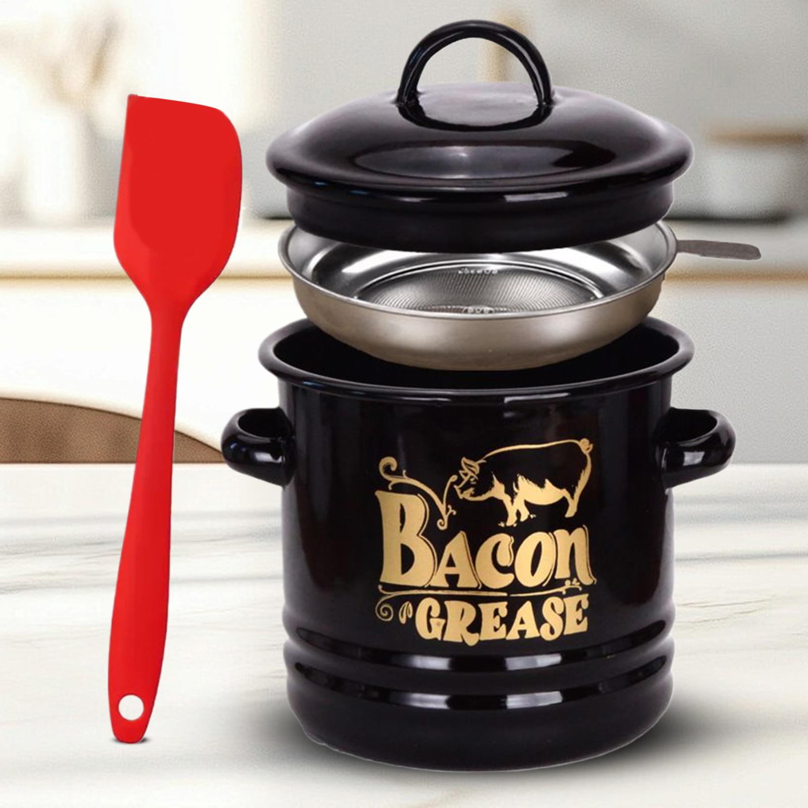 Kitchen Baking Canisters - Pastırma Yağı Kabı 1200ml Yağ Saklama