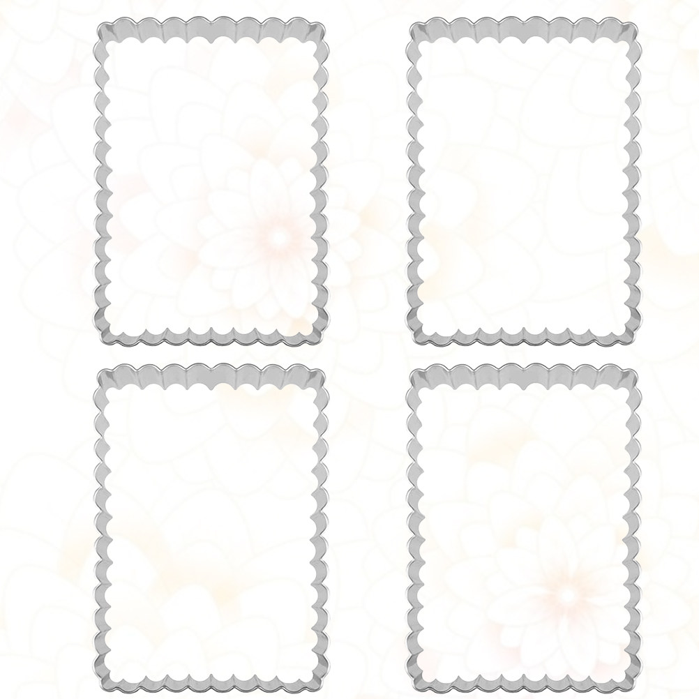 Cookie Cutter Set - 4 adet paslanmaz çelik pişirme kalıpları