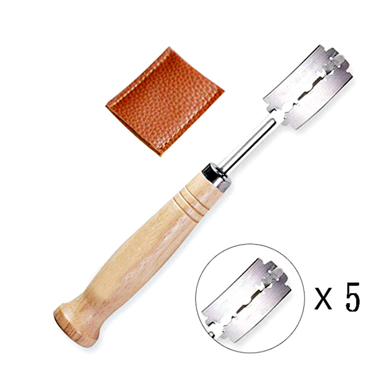 Dough Scraper Curved - Plastik/Ahşap Ekmek Topal Araçları Fırın Kazıyıcı
