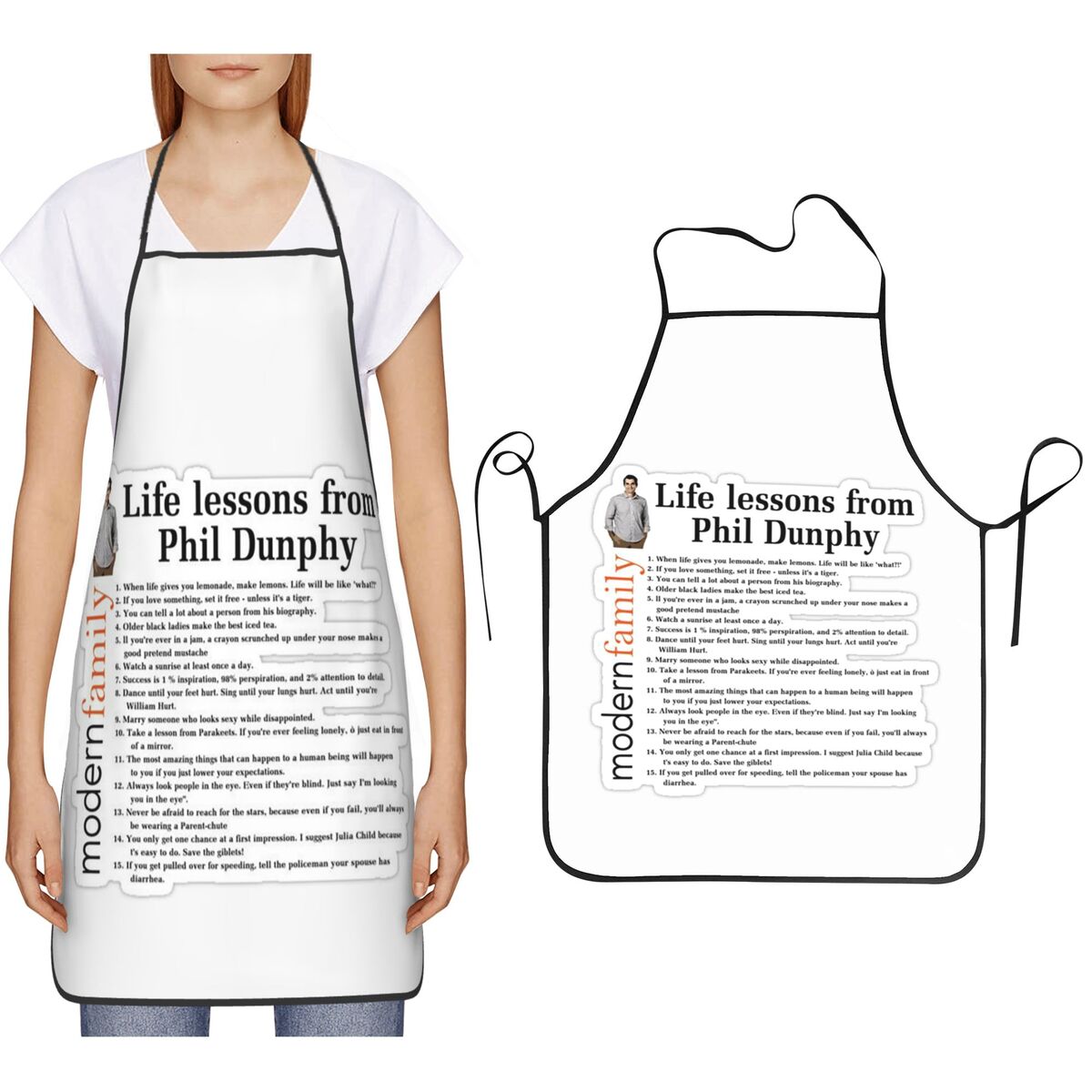 Kitchen And Baking Life - Hayat Dersleri Phil Dunphy Önlükleri Şef