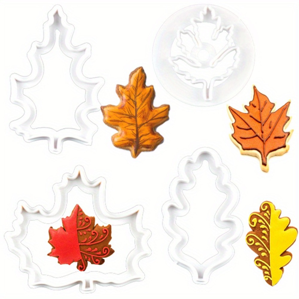 Cookie Cutter Set - 4 adet Set sonbahar yaprağı kurabiye