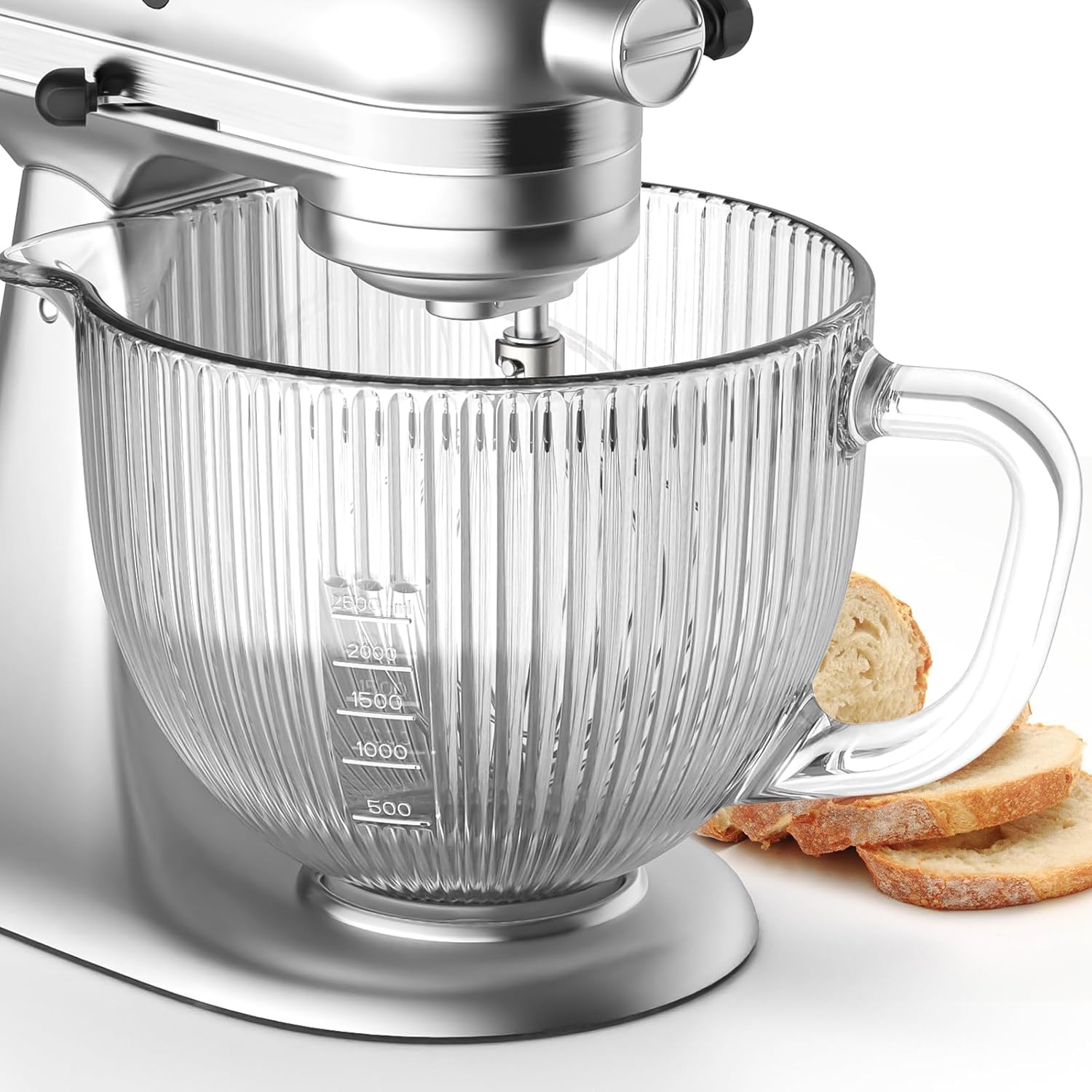 Kitchenaid Baking Set - Kitchenaid Mikser için GVODE Cam Kase,