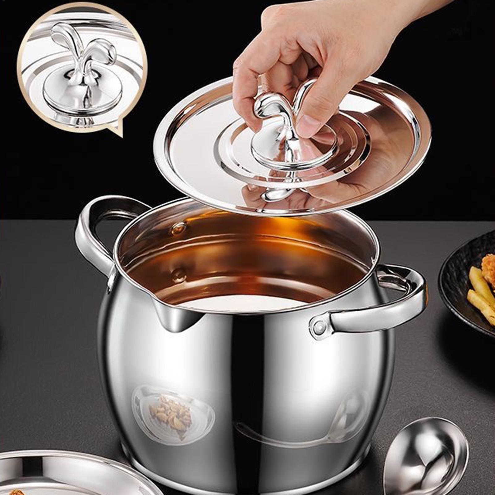 Kitchen Baking Canisters - Paslanmaz Çelik Yağ Saklama Kabı, Süzgeçli
