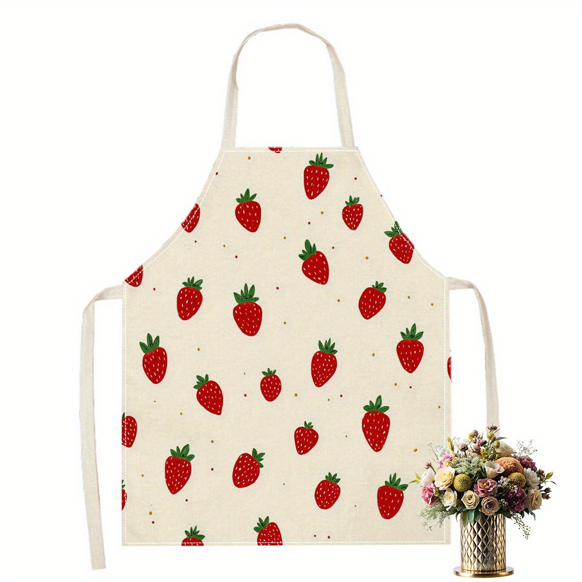 Baking Kitchen For Kids - 1 adet çilek önlük meyve desen