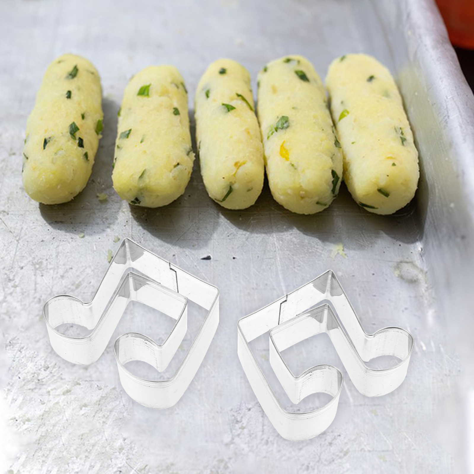 Cookie Cutter Set - 1 Set Müzik Temalı Paslanmaz Çelik
