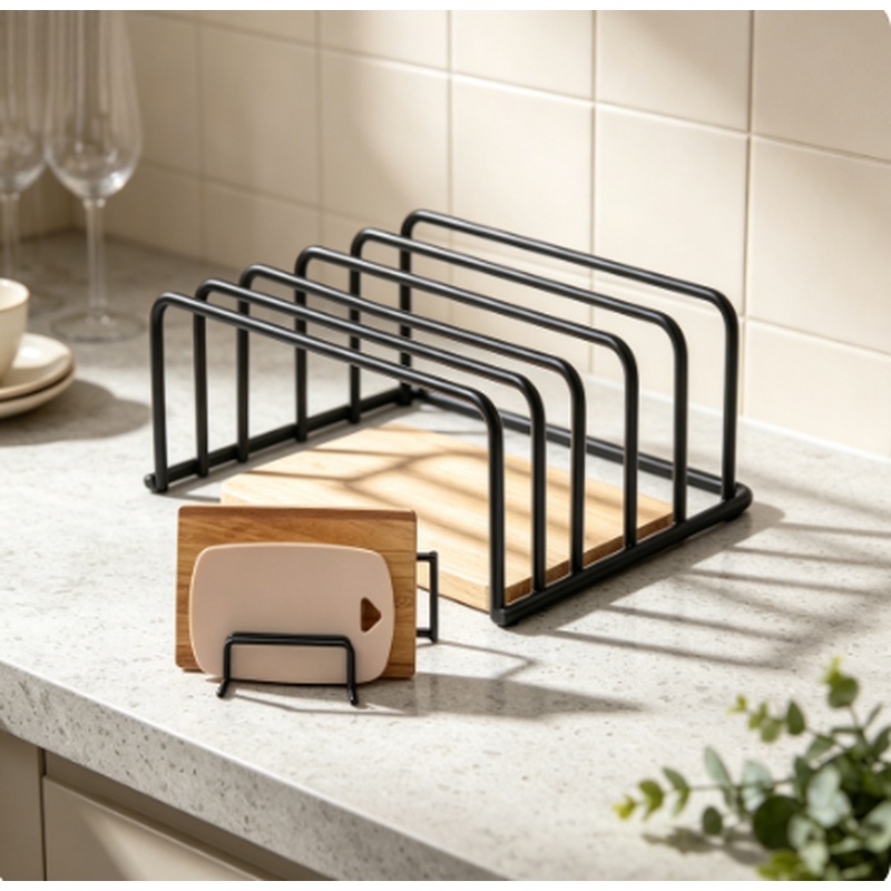 Kitchen Cabinet Baking Organizer - Mutfak Kesme Tahtası Saklama Rafı Dolap