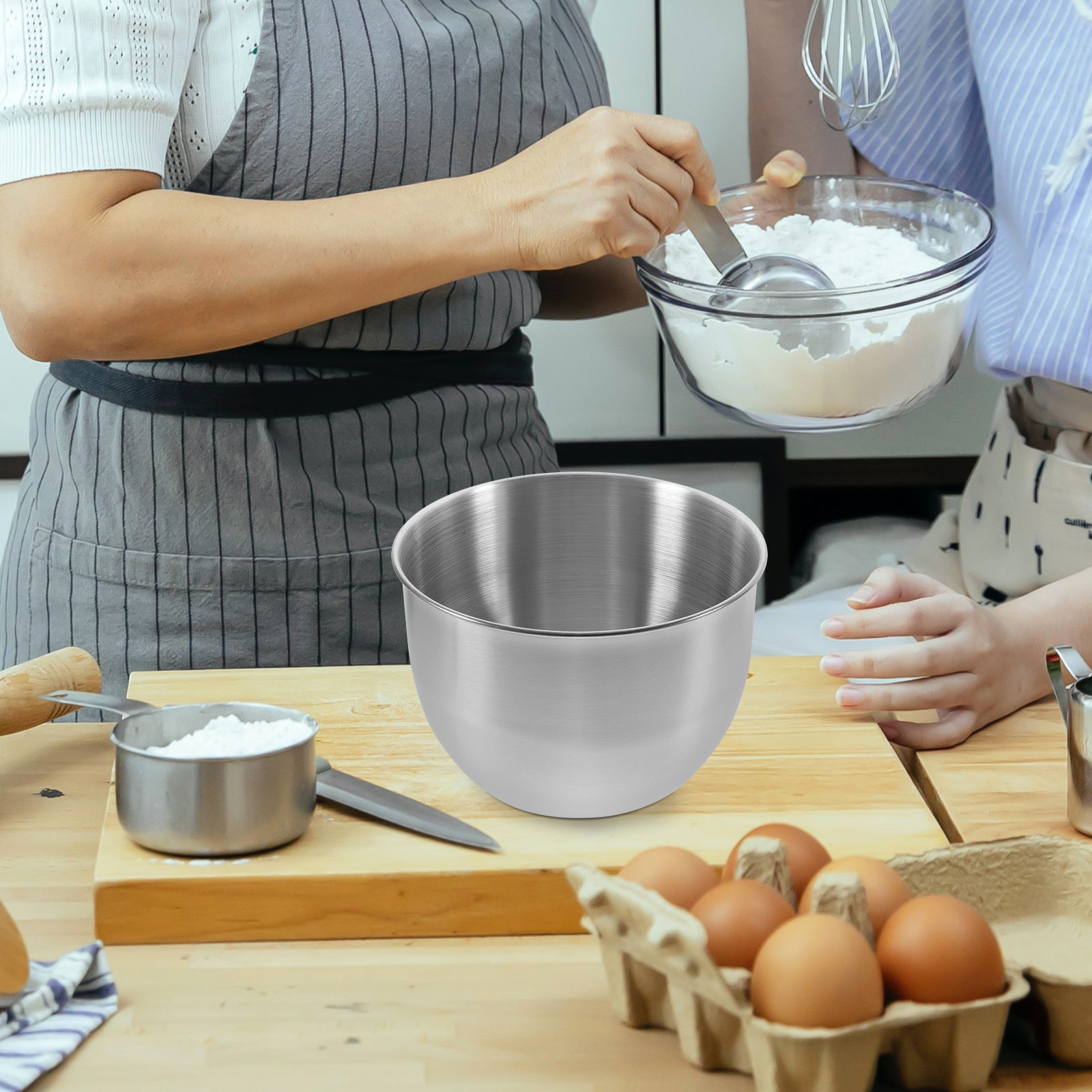 Kitchen Baking Bowls - Derin Paslanmaz Çelik Karıştırma Kabı Kalın