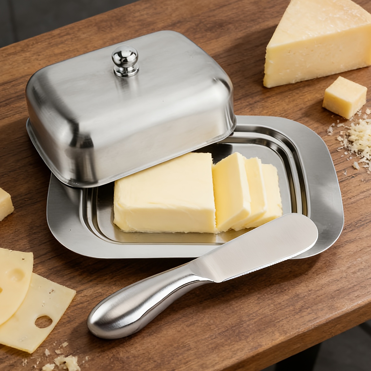 Kitchen Baking Dishes - 1 adet paslanmaz çelik tereyağı tabağı