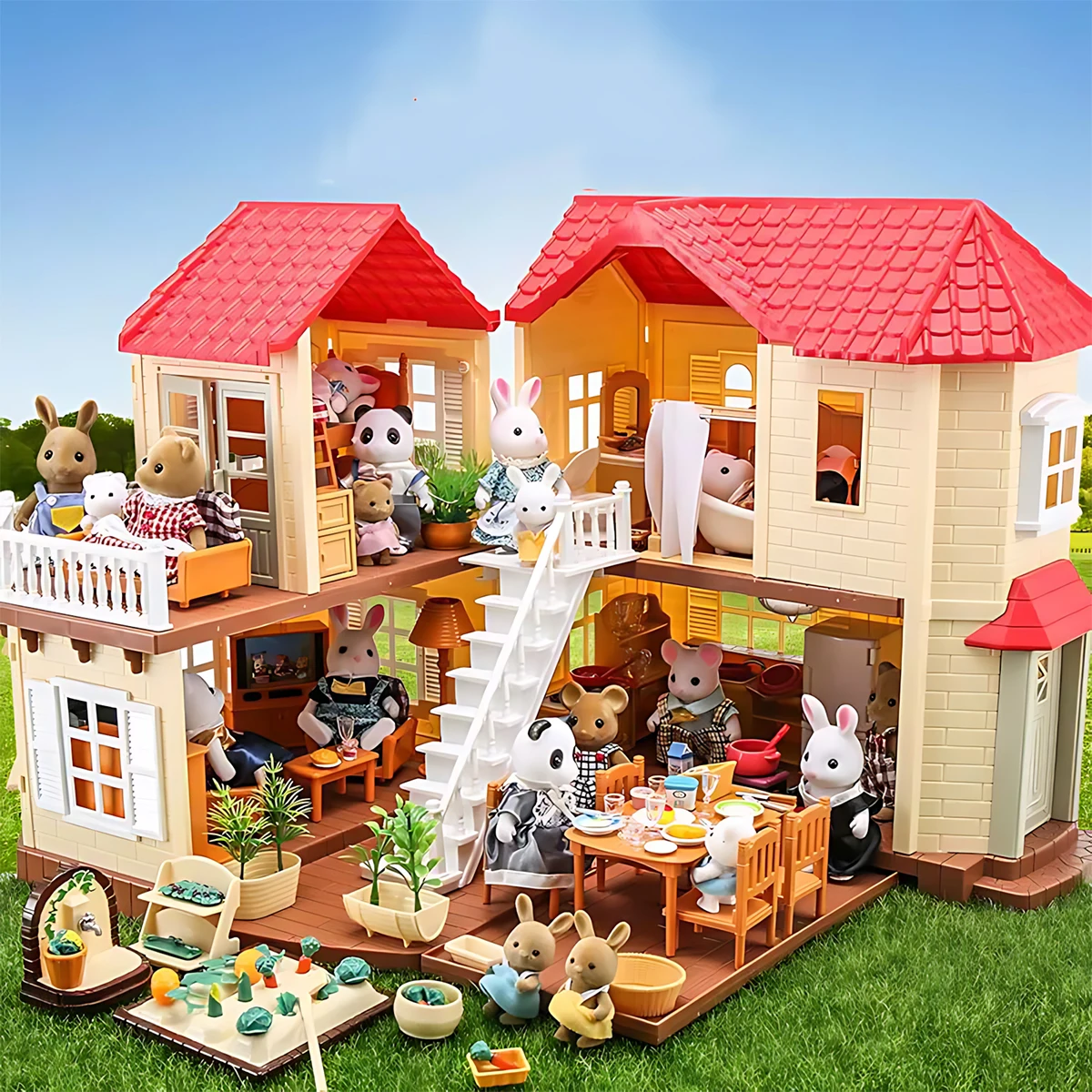 Kitchen Queen - Minyatür Mobilya 1:12 Dollhouse Mutfak Oturma