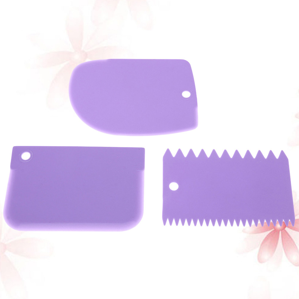 Dough Scraper Curved - 3 Adet Hamur Kazıyıcı Düz Kavisli