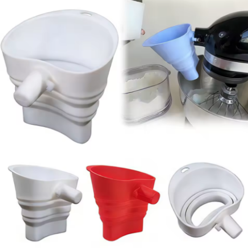 Kitchen Aid Baking Mixer - 1/3 adet karışık silikon un hunisi
