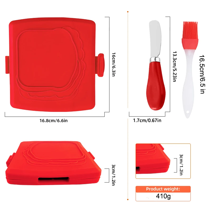3'lü Paket Gıda Sınıfı Sandviç - Baking Kitchen Set incelemesi ve fiyatı