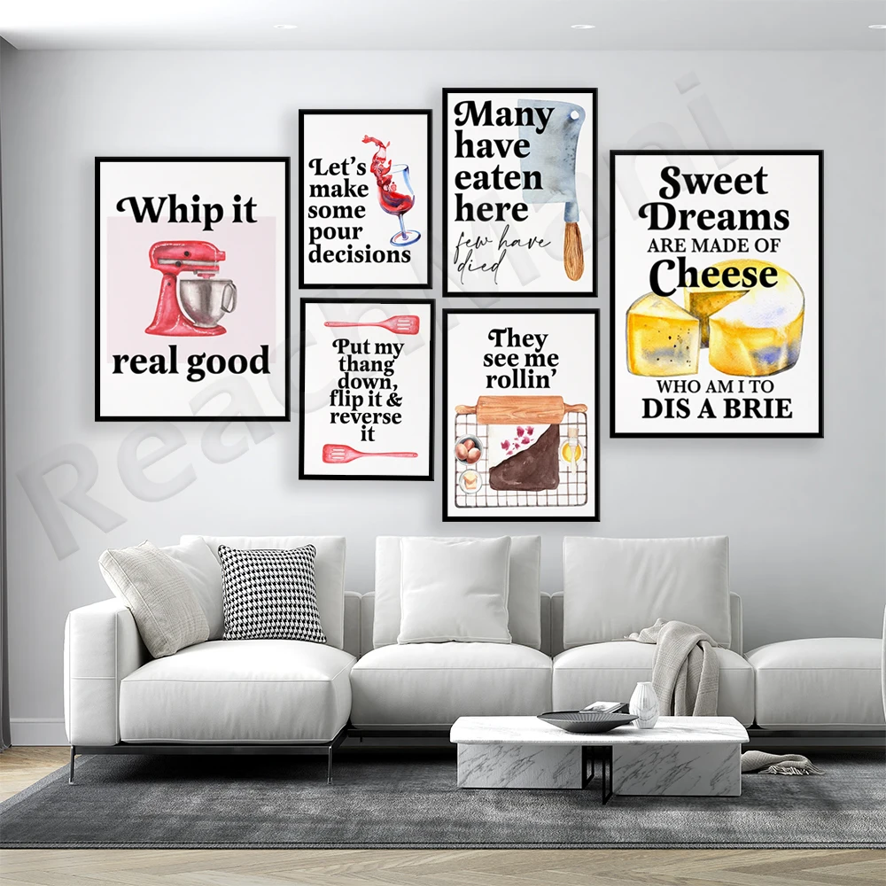 Komik Pişirme Sözleri Posterle - Kitchen And Baking Life incelemesi ve fiyatı