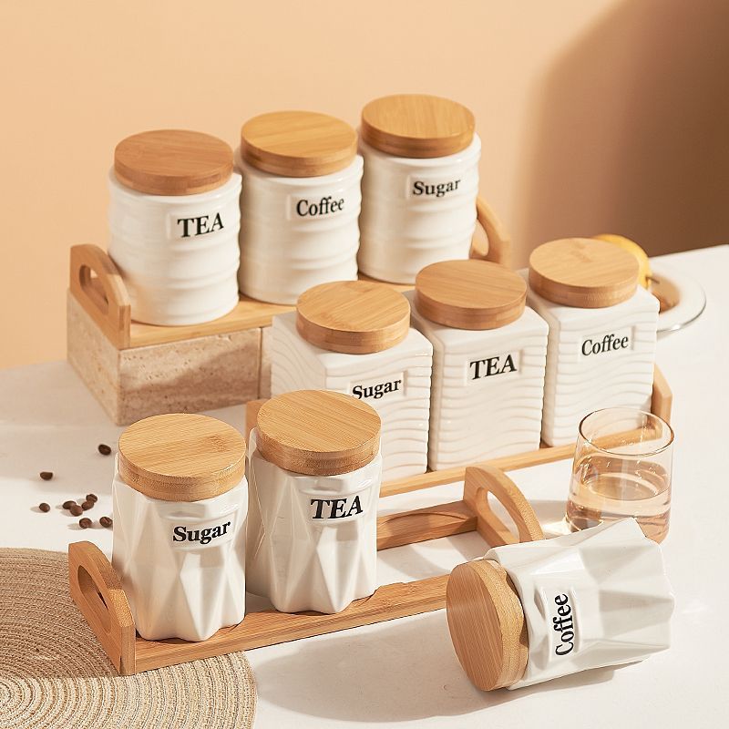 3'lü Seramik Saklama Kavanoz S - Kitchen Baking Canisters incelemesi ve fiyatı