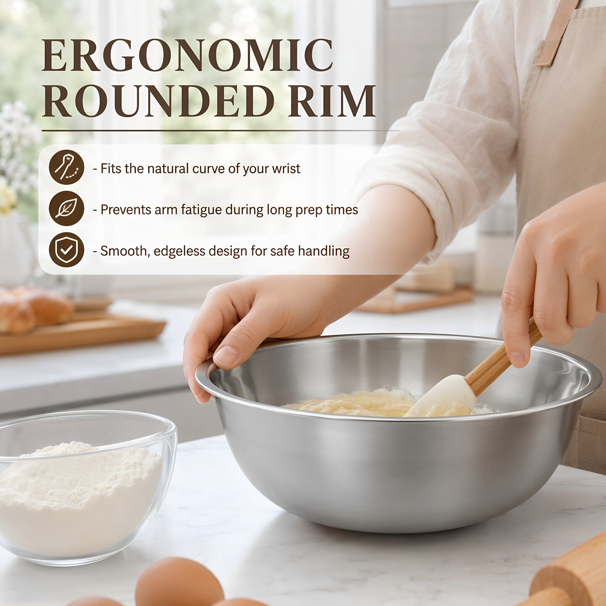 12.6 inç Paslanmaz Çelik Karış - Kitchen Baking Bowls incelemesi ve fiyatı