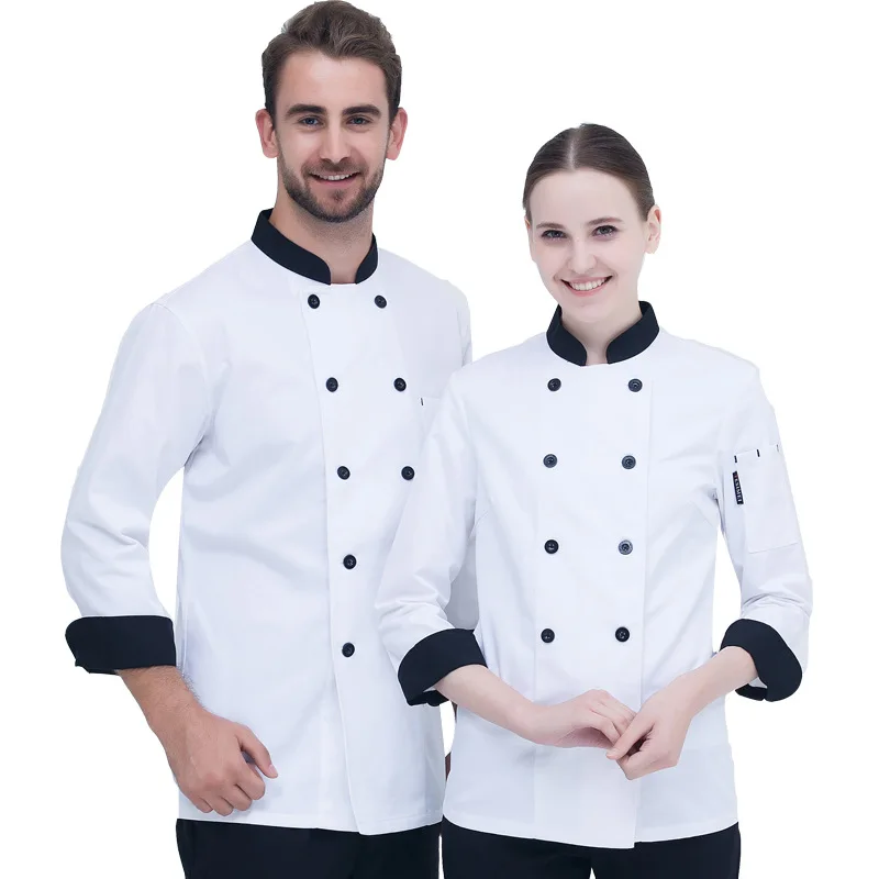 Unisex şef ceketi Uzun Kollu E - Kitchen Baker incelemesi ve fiyatı