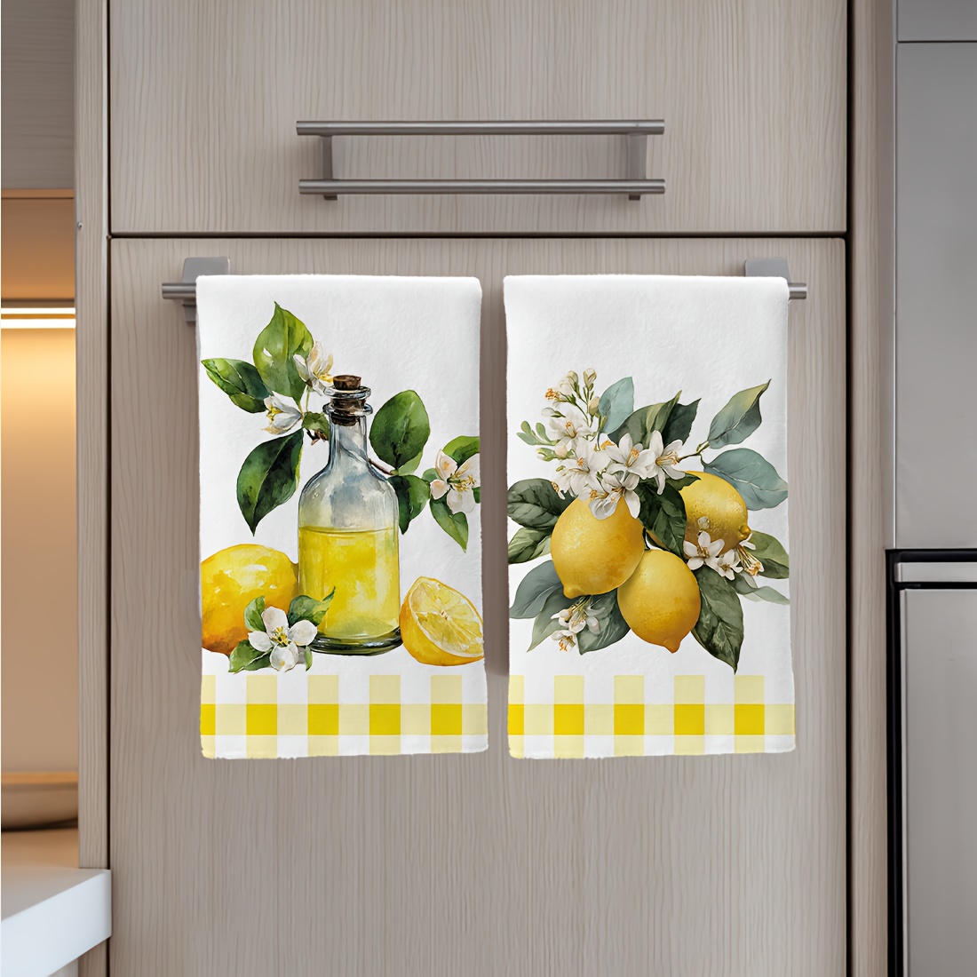 2'li Set, Limon Çiçek Desenli  - Kitchen And Baking Life incelemesi ve fiyatı