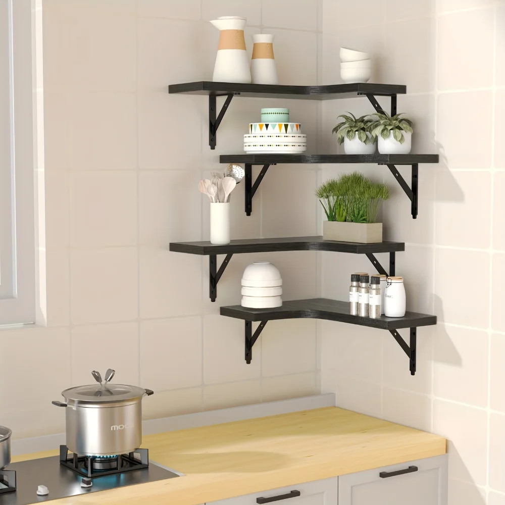 Doğal Ahşap Desenli Yüzer Rafl - Kitchen Queen incelemesi ve fiyatı