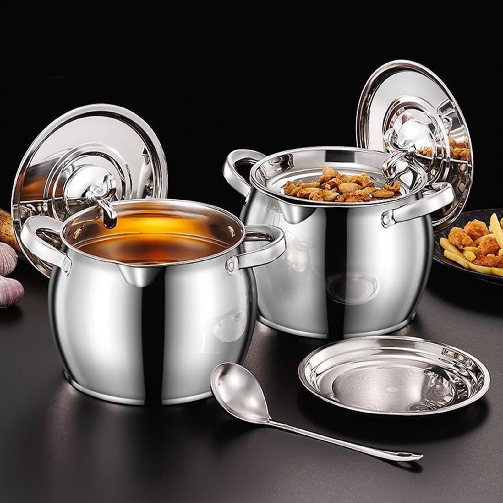 Yağ Kabı Paslanmaz Çelik Yağ S - Kitchen Baking Canisters incelemesi ve fiyatı