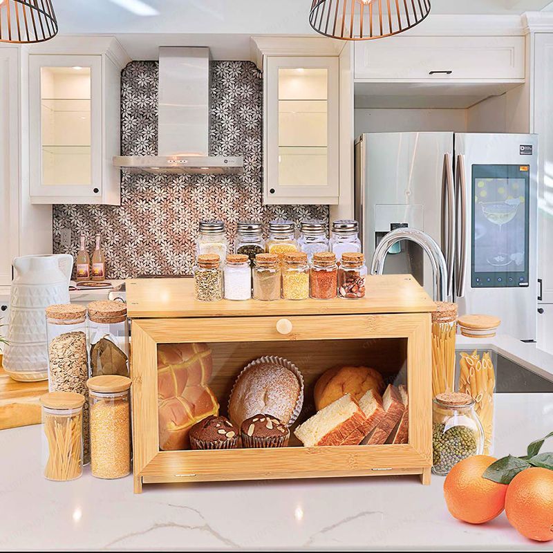 Cam Kapılı Ekmek Saklama Dolab - Kitchen Cabinet Baking Organizer incelemesi ve fiyatı