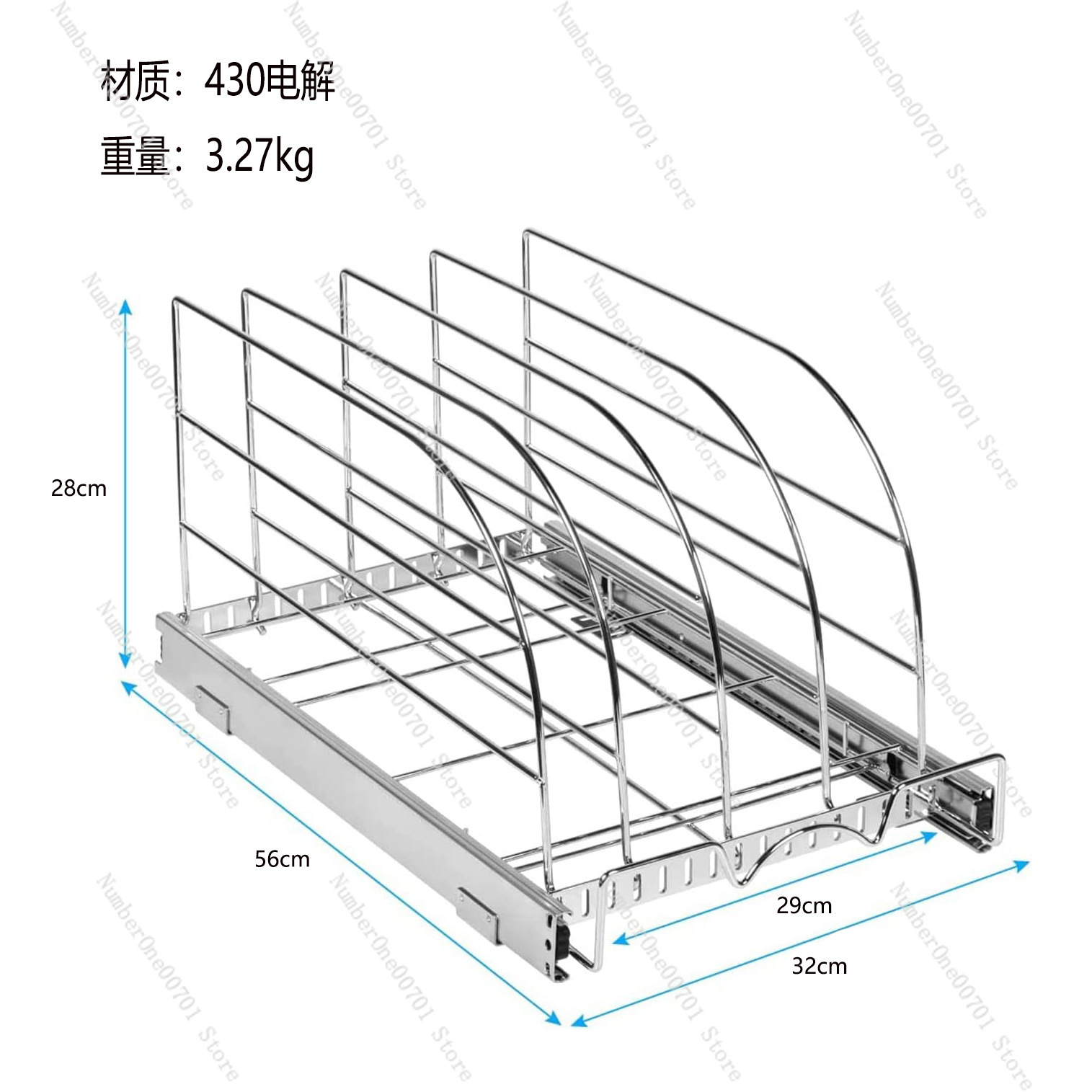 Fırın Tepsileri, Tabaklar, Kes - Kitchen Cabinet Baking Organizer incelemesi ve fiyatı