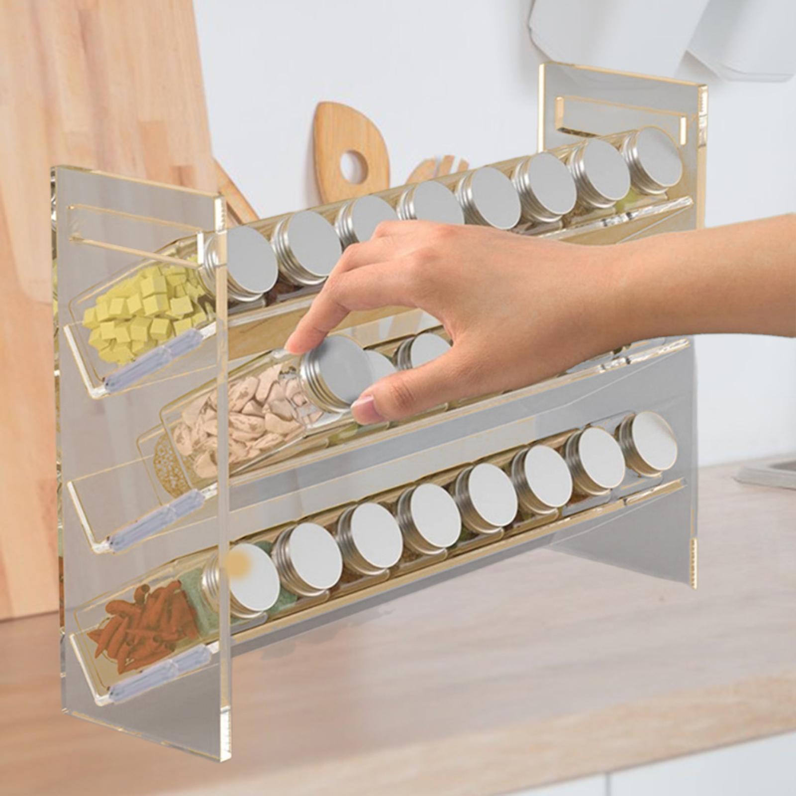 Akrilik baharat rafı tatlı raf - Kitchen Cabinet Baking Organizer incelemesi ve fiyatı