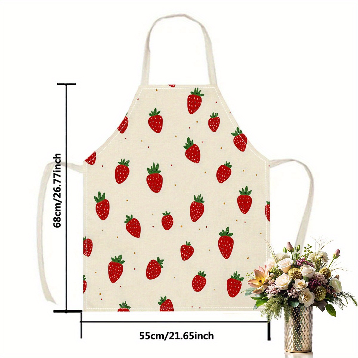 1 adet çilek önlük meyve desen - Baking Kitchen For Kids incelemesi ve fiyatı