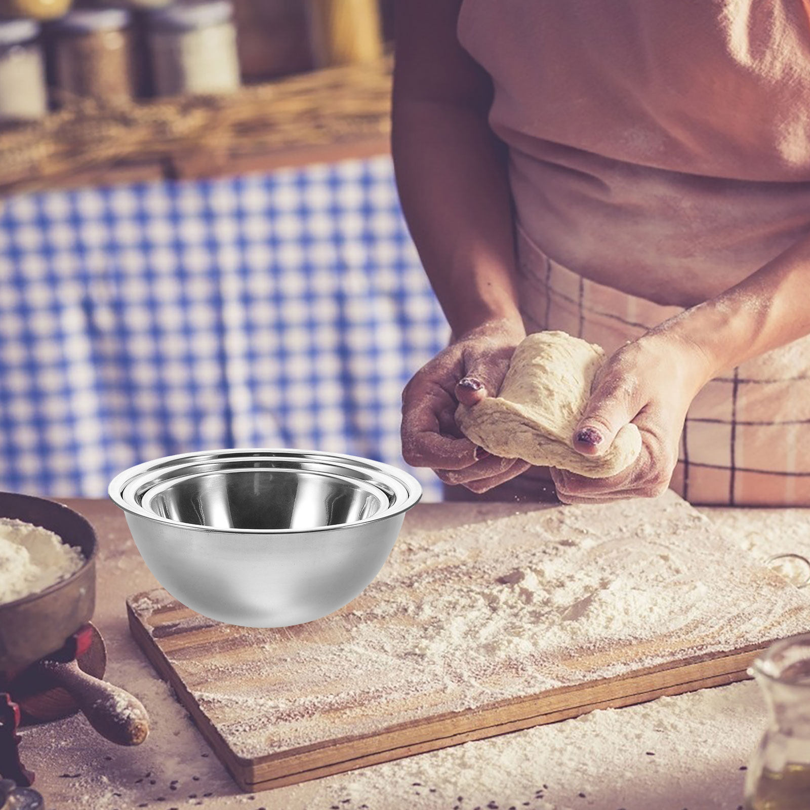 3 adet paslanmaz çelik karıştı - Baking Kitchen Set incelemesi ve fiyatı