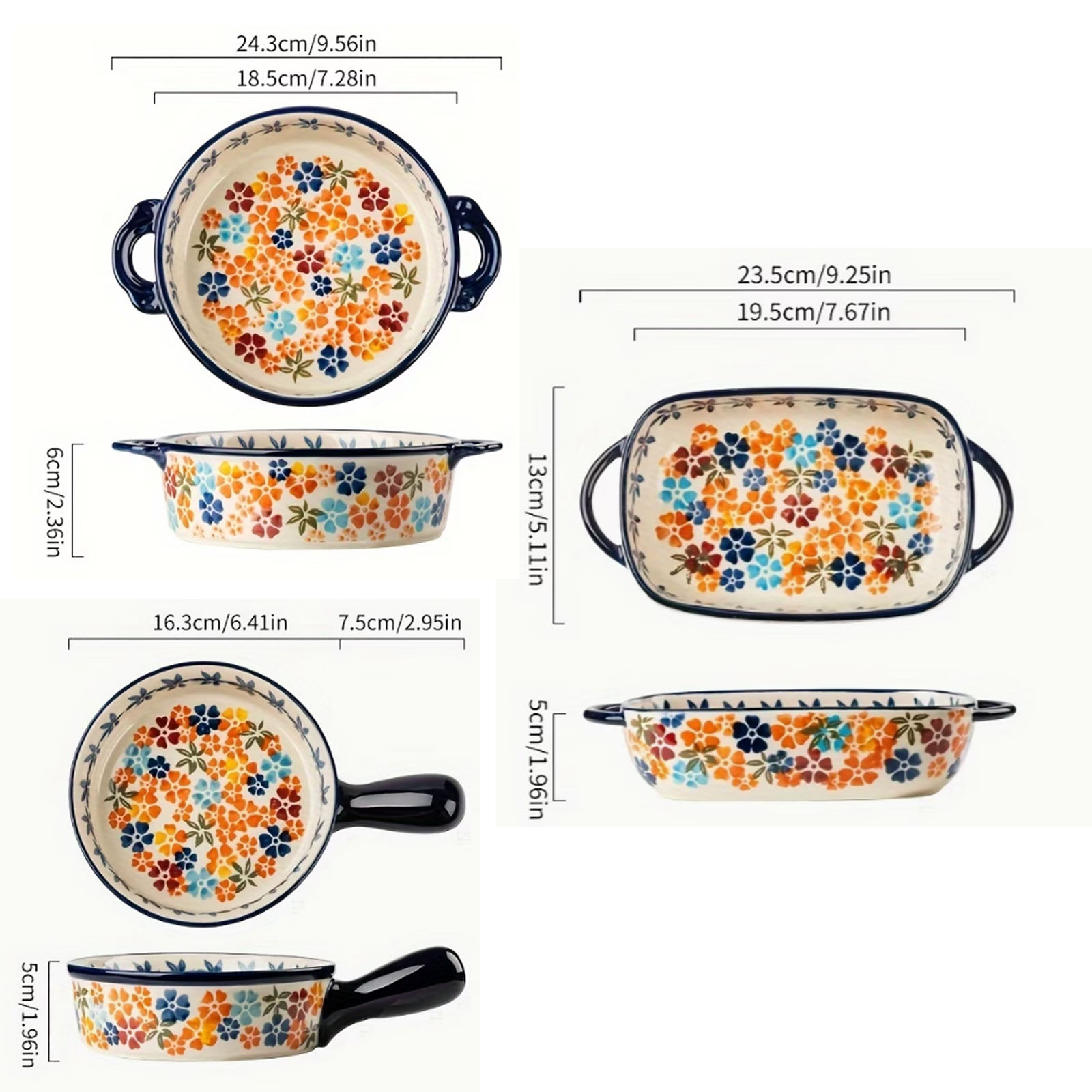 1 adet, Renkli El Boyaması Ser - Kitchen Baking Dishes incelemesi ve fiyatı
