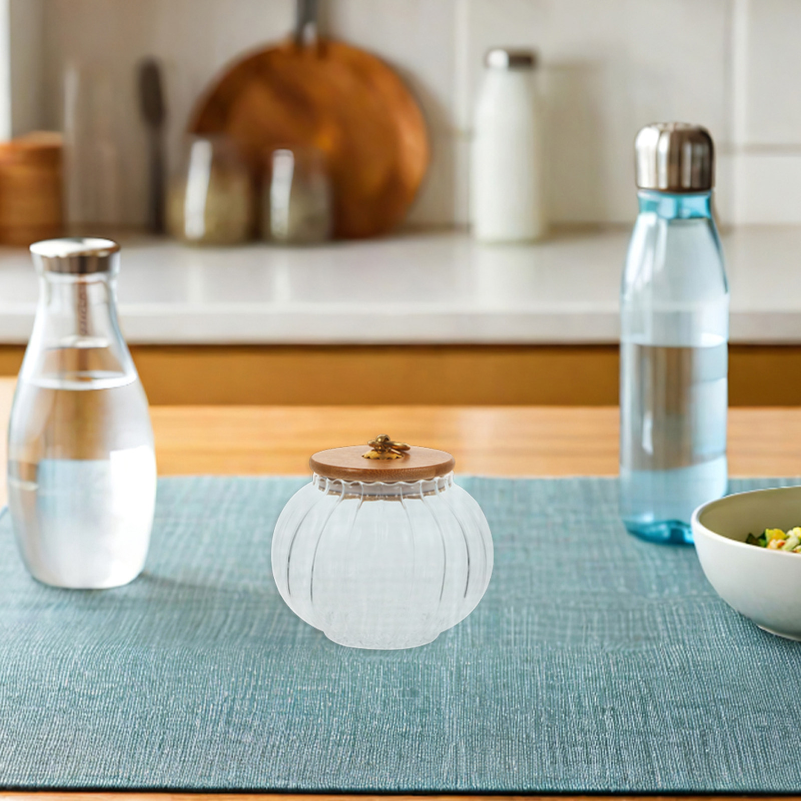 2 Adet Şeffaf Balkabağı Şeklin - Kitchen Baking Canisters incelemesi ve fiyatı