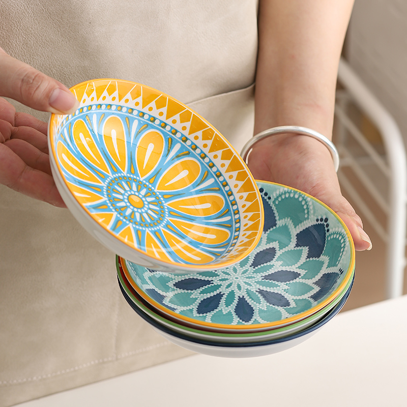 4 Parça Bohem Seramik Tabak -  - Kitchen Baking Dishes incelemesi ve fiyatı